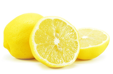 Ripe lemon fruits