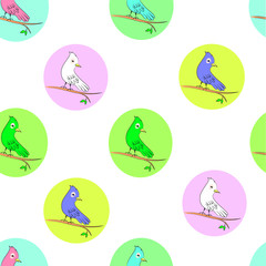 vector illustration bird pattern