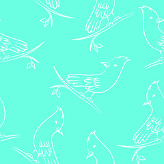 vector illustration bird pattern