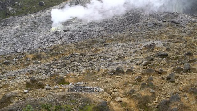 Fumarola on volcano