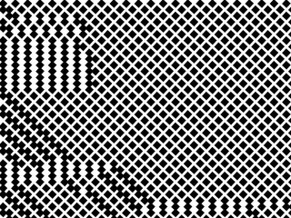 Black and white geometric background with lines, squares, rectangles. Vector illustration