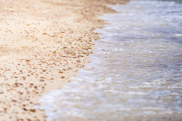 beach and tropical sea.selective focus.