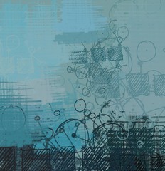 Abstract painting on canvas. Hand made art. Colorful texture. Modern artwork. Strokes of fat paint. Brushstrokes. Contemporary art. Artistic background image.