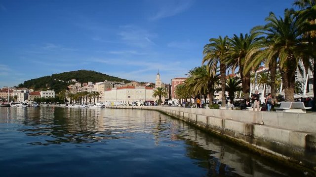 Old Town Of Split , Croatia October 19, 2017