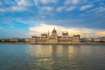 Hungarian Parliament Building in Budapest city, Hungary