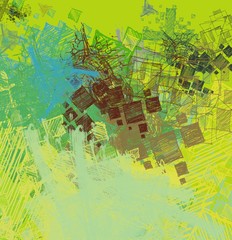 Fototapeta premium Abstract painting on canvas. Hand made art. Colorful texture. Modern artwork. Strokes of fat paint. Brushstrokes. Contemporary art. Artistic background image.
