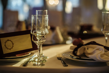 Cutlery arranged on a table