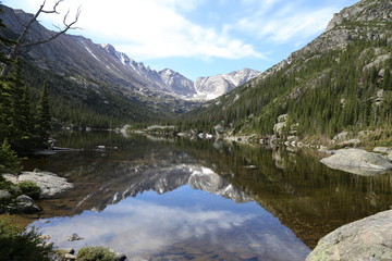 Fototapeta na wymiar Mills Lake; Rocky Mountain National Park