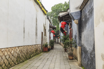 Fototapeta premium Fuzhou, China. In May 2016, three lanes and seven alleys in Fuzhou were a historic street. It is a famous tourist attraction in Fuzhou.