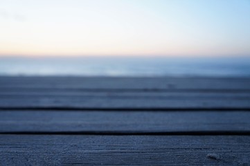 Fototapeta na wymiar Strand in der Abenddemmerung