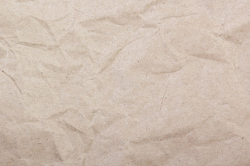 Crumpled brown paper background