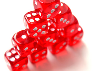 white, isolated, background, red, dice, casino, success, win, risk, luck, cube, gambling, chance,...