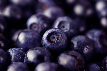 Blueberry blueberries background, close-up