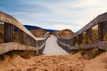 Cape Breton Boardwalk with Sand