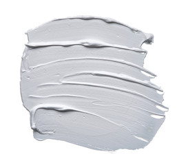 White creamy acrylic paint texture