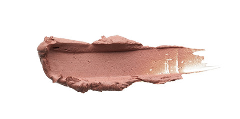 Light beige makeup smear of creamy foundation