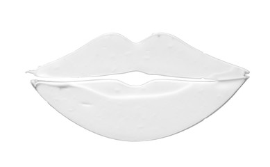 White smear of cosmetic cream isolated on white