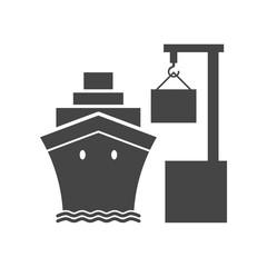 Sea Trade Port simple icon