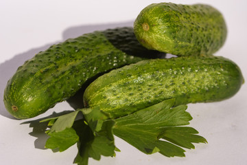 Gurken und Petersilie