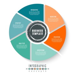 Infographic timeline template can be used for chart, diagram, web design, presentation, advertising, history. Vector infographic illustration