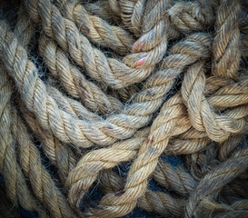 ship rope close-up texture, nautical background