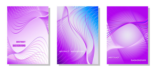 a fantastic world of abstract line design, purple color used in poster design, cover, advertising A 4