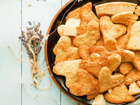 Parmesan Heart Cookies