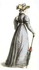 Woman in an old dress