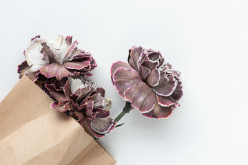 Papiertüte mit Nelken