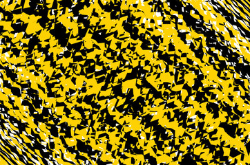 Yellow and black striped background. Bright pattern with lines. Vector illustration