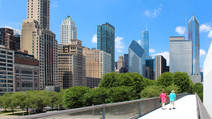 Fototapeta na wymiar USA - Chicago skyline