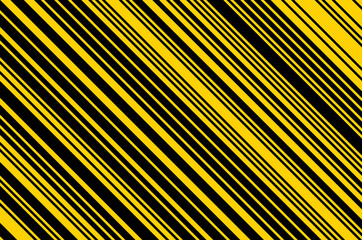 Yellow and black striped background. Bright pattern with lines. Vector illustration