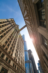 Fototapeta na wymiar USA - Chicago / Buildings in Magnificent mile