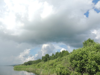 летнее небо, облака