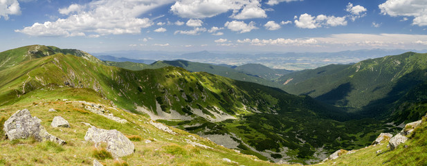 Panoramic mountain landscape