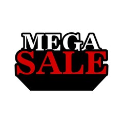 Mega Sale Banner Vector Illustration