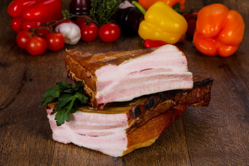 Smoked pork meat