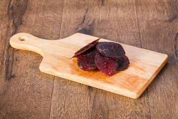 Dry beef meat