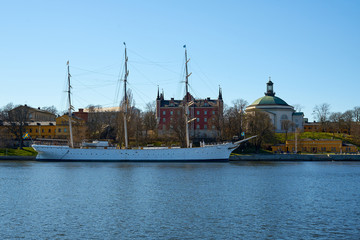 The islet Skeppsholmen in central Stockholm.