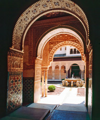 Castle Alhambra in Granada,  Spain - obrazy, fototapety, plakaty