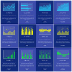 Analytics and Statistics Chart Vector Illustration