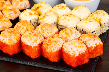 Delicious sushi roll