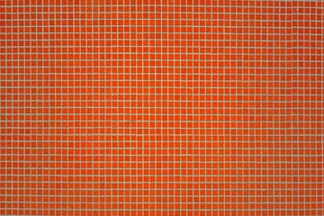 background of red ceramic mosaic, texture pattern