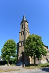 Fototapeta na wymiar Pfarrkirche St. Egydius in Lohr (Insingen) 