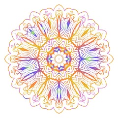 Decorative mandala flower ornament. pattern. vector. Tribal Ethnic Arabic, Indian, motif. for fashion design, wallpaper, invitation.