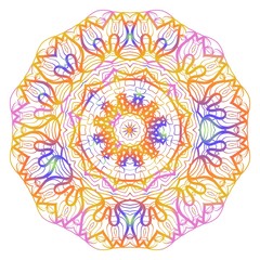 Flower mandala. Printable decorative elements. Vector illustration for design.