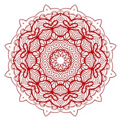 Mandala Style Vector Color Shapes. Abstract design. Fantastic decoration for fashion, holiday card, relax illustration.