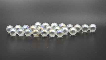 glass, beads, glitter, round, transparent, glass beads, vintage, design, interior