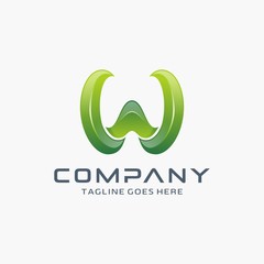 Fototapeta premium Letter W logo