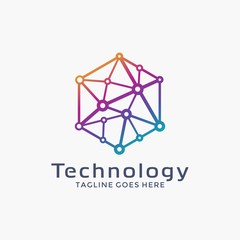 Fototapeta premium Abstract polygon logo
